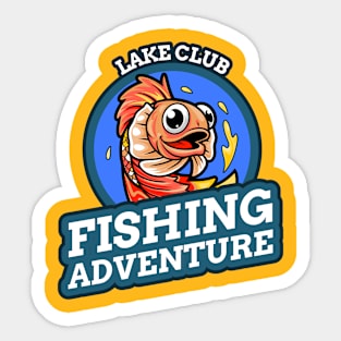 Lake Club Fishing Adventure Sticker